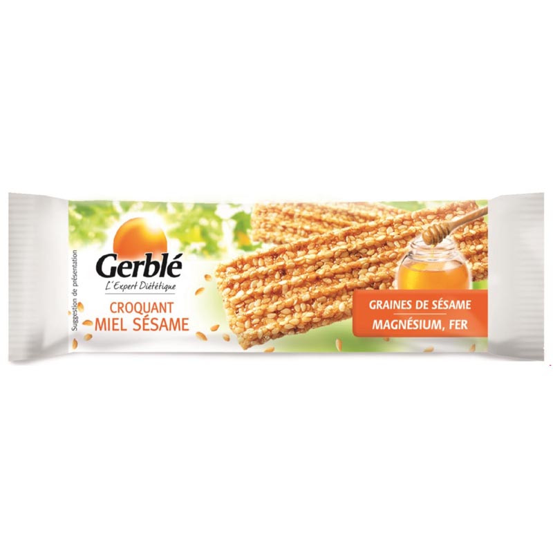 Biscuits Dietetiques Gerble Croquant Miel Sesame 27g