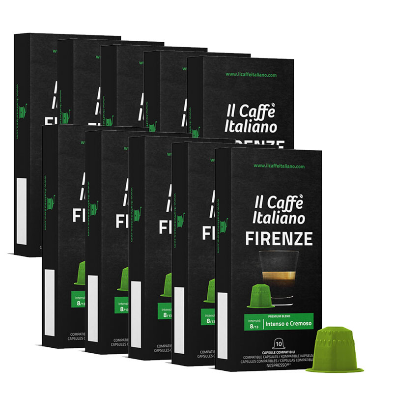 100 Capsules Nespresso compatibles - Il Caffe Italiano - Firenze