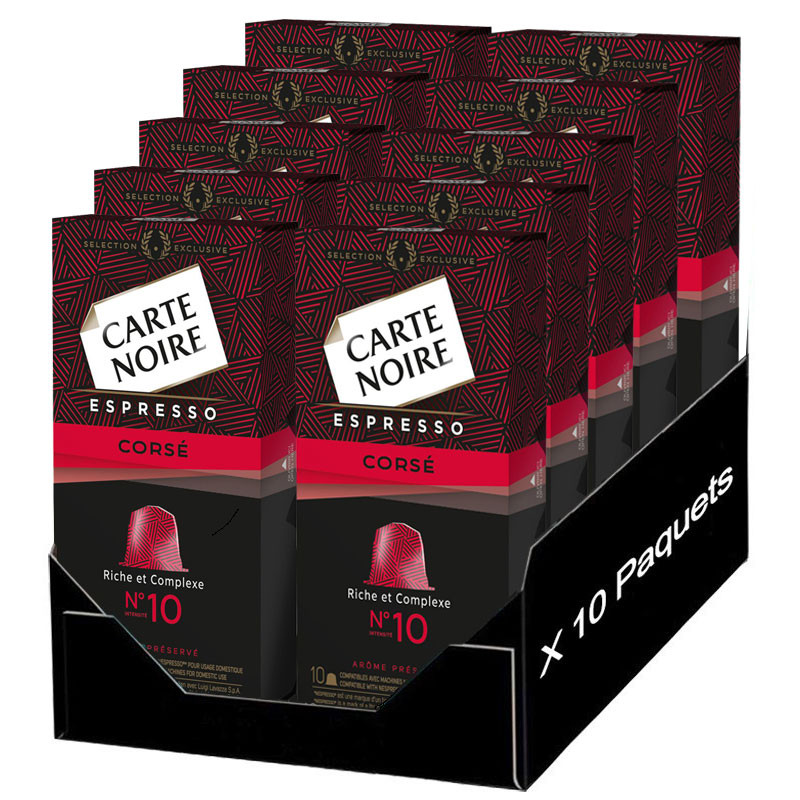 Capsule Nespresso Carte Noire N 9 Espresso Intense Par 100 Coffee Webstore