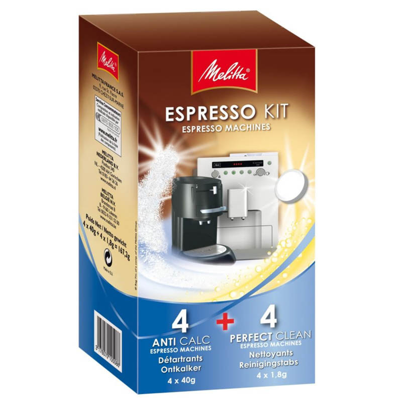 Espresso Kit Melitta Anti calcaire et Nettoyant pour Machine Expresso