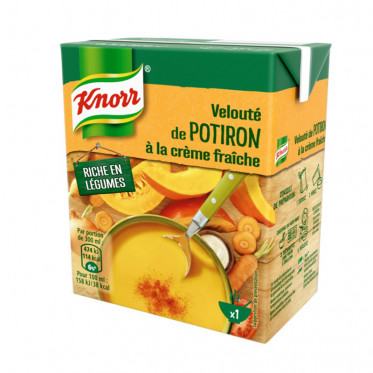 Repas Express Knorr Soupe Velouté de Potiron Crême Fraîche - 30 cl