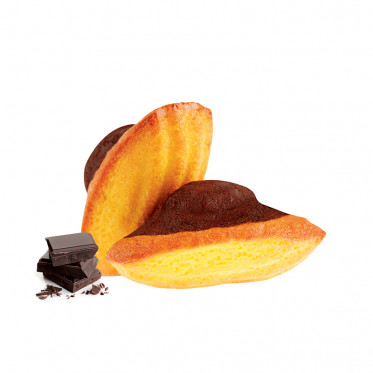 Madeleine Marbrée au Chocolat Bio La Vie - 60 madeleines emballées individuellement
