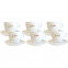 Tasse à café expresso en porcelaine + sous tasse - Voisin - par 6