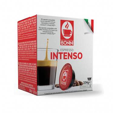 Capsules Lavazza A Modo Mio Compatible Café Bonini Espresso Intenso - 16 capsules