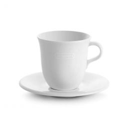 Tasse en porcelaine Delonghi Cappuccino 27 cl avec sous-tasses - par 2