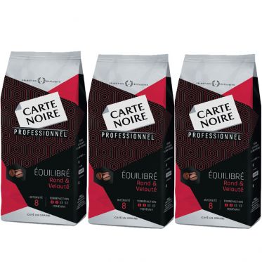 Café en Grains Carte Noire Equilibré - 3 paquets - 3 Kg