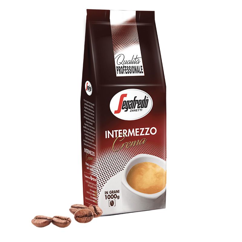 Segafredo Intermezzo Crema Café en Grains Intensité 3/5 Blend - 1kg