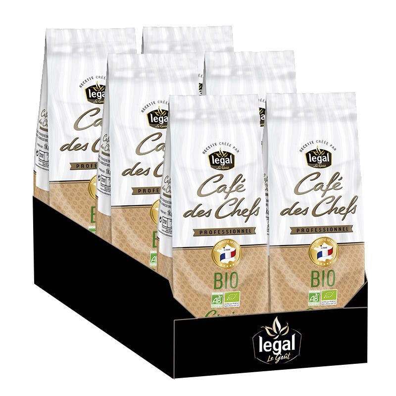 Café en grains Legal Café des Chefs Bio 6 kg Achat en Ligne Pas Cher CoffeeWebstore
