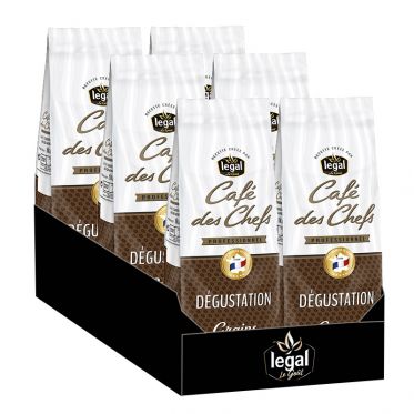 Café en grains Legal Café des Chefs Degustation - 6 paquets - 6 kg