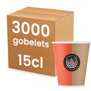 Gobelet Distributeur Automatique en Carton pour boissons chaudes 15 cl - par 3000