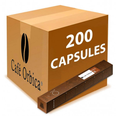 Capsule Nespresso Compatible Café Orbica Moka - 20 tubes - 200 capsules