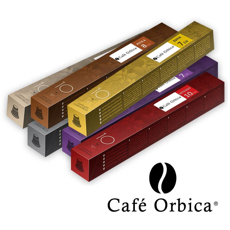 Assortiment capsules Nespresso Café Orbica – 60 capsules