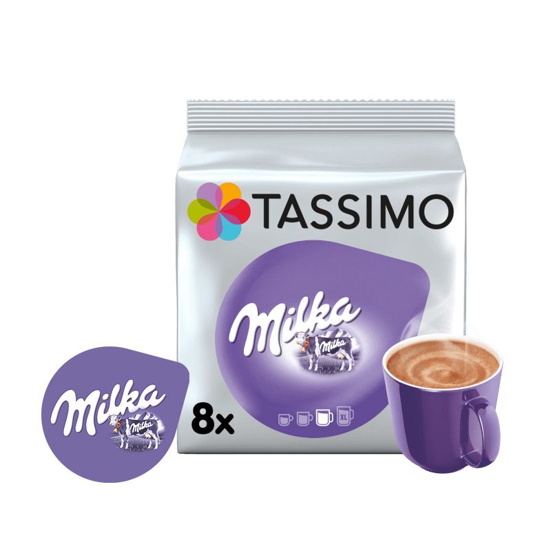 Achetez TASSIMO Milka  des capsules de lait aromatisé au chocolat