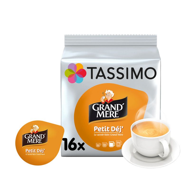 Tassimo Grand'Mère Petit Déj' Café Long en Capsule - 16 boissons