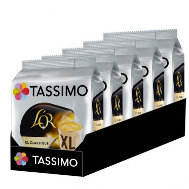 Capsules Tassimo Café L'Or XL Classique - 5 paquets - 80 capsules