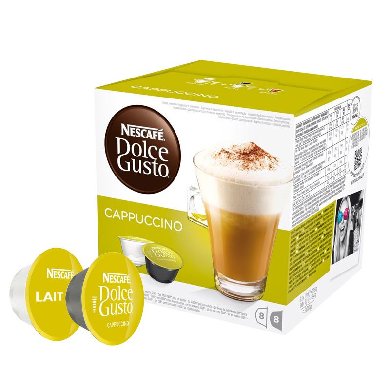 Nescafe dolce cappuccino. Nescafe Dolce gusto grande. Cappuccino Packaging Design.