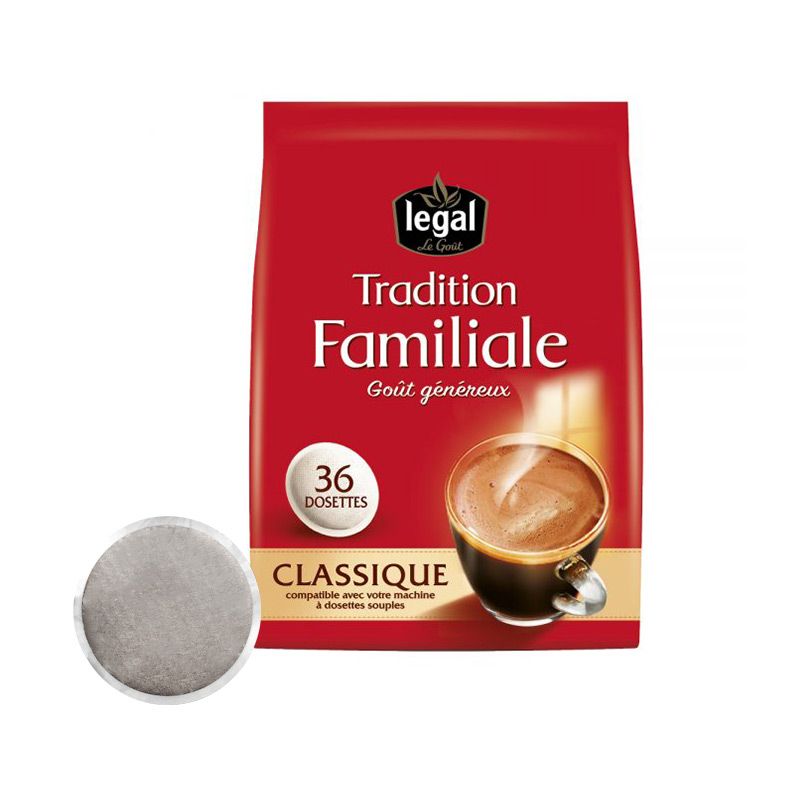 Dosette souple Legal Tradition Familiale 36 pads