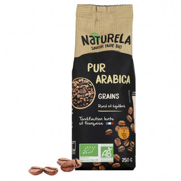 Café en grains Bio Naturela Pur Arabica - 3 paquets - 1,5 kg