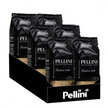 Café en Grains Pellini Espresso Bar Gran Aroma n°3 - 6 paquets - 6 Kg