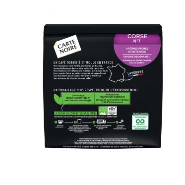 Dosette Senseo compatible Café Carte Noire N°6 Café corsé – 10 paquets – 360 dosettes
