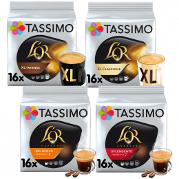 Pack Découverte Capsule Tassimo L'Or Espresso - 4 paquets - 64 boissons