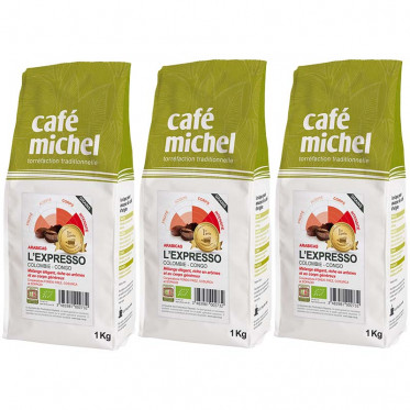 Café en Grains L'Expresso - Café Michel - 3 kg