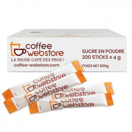 Sucre en Boite Distributrice Coffee-Webstore - 200 buchettes