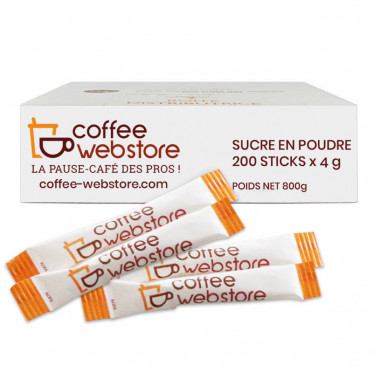 Sucre en Boite Distributrice Coffee-Webstore - 200 buchettes