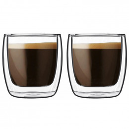 Tasse en verre double paroi Bormioli Michelangelo Espresso 11 cl - par 2
