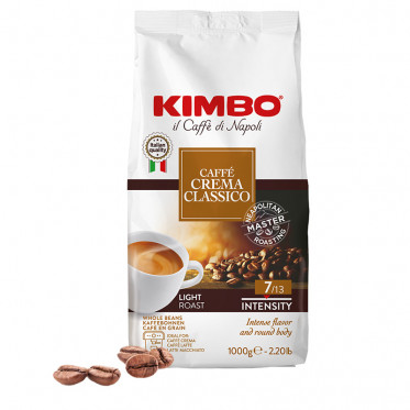 Café en Grains Kimbo Crema Classico - 12 paquets - 12 Kg