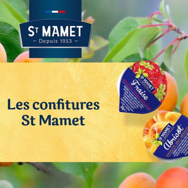 Confiture St Mamet du Lanquedoc Roussillon - 5 parfums - 120 x 30g