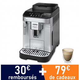 Machine à café en grains DeLonghi Magnifica EVO FEB 2921.B Noir - 3 kgs de café Premium OFFERTS