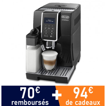 Machine à café en grains DeLonghi Dinamica FEB 3555.B - Noir