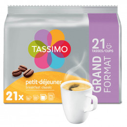 Capsule Tassimo by Tassimo Café Petit Déjeuner Classic - Format Familial - 21 capsules