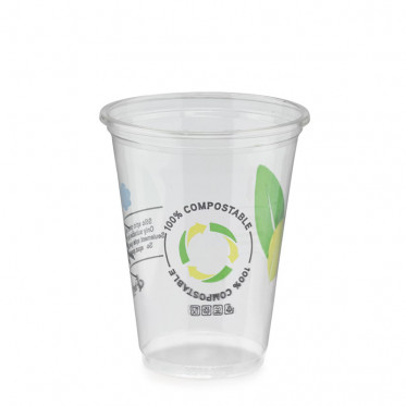 Gobelet verre Transparent PLA Compostable 22 cl - par 25