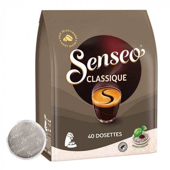Dosette Senseo Café Classique - 10 paquets - 400 dosettes compostables