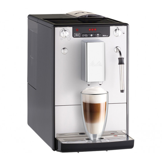 Machine à café en grains Melitta Caffeo Solo & Milk E953-202 Argent