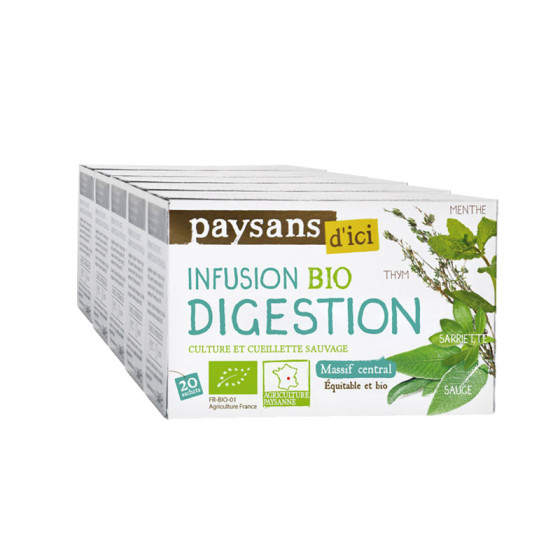 Infusion Bio Éthiquable Digestion - 5 boites - 100 sachets