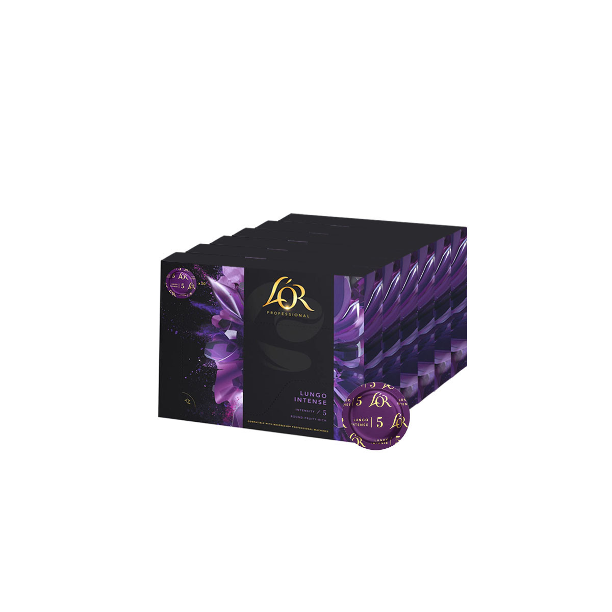 Capsule Nespresso Pro Compatible L'Or Lungo Intense 6 X 50 capsules