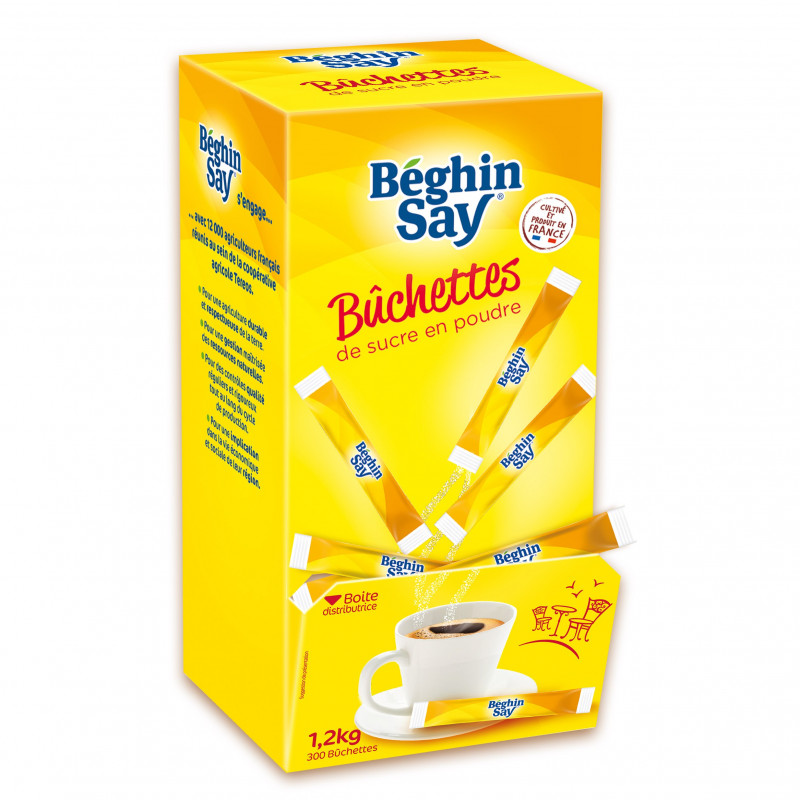Béghin-Say Bûchettes de sucre blanc - 3 boites - 900 buchettes