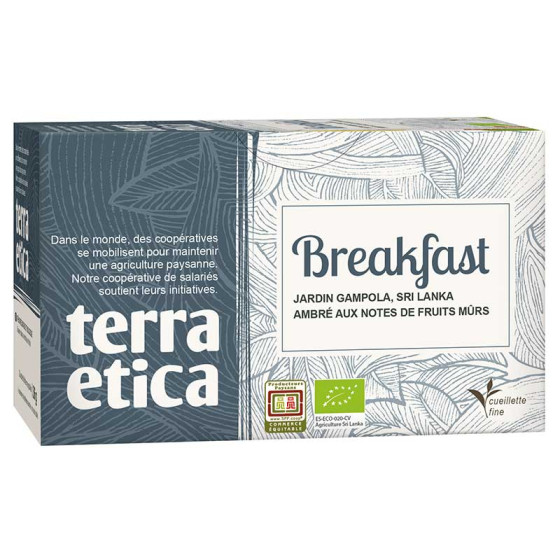 Thé Noir Bio Terra Ética Breakfast Sri Lanka - 20 sachets
