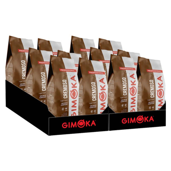 Café en Grains Gimoka Cremoso - 12 paquets - 12 Kg