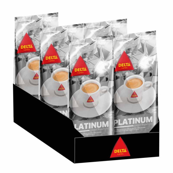 Café en Grains Delta Cafés Platinium - 5 paquets - 5 Kg