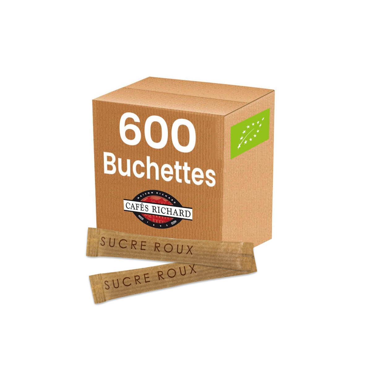 Bûchettes de sucre en poudre - boîte de 600