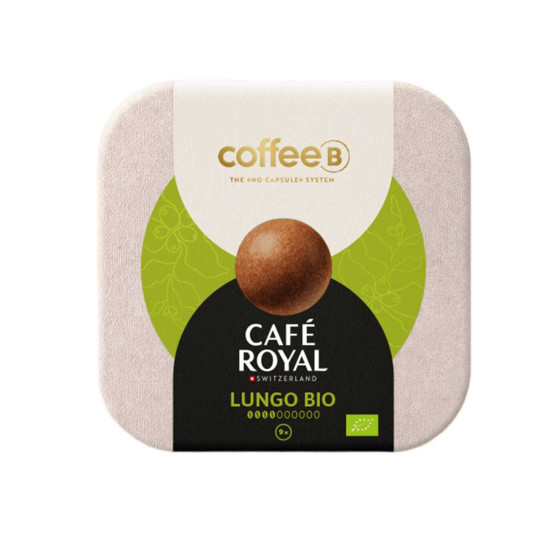 Dosette de café CoffeeB Café Royal Lungo Bio - 9 boules de café