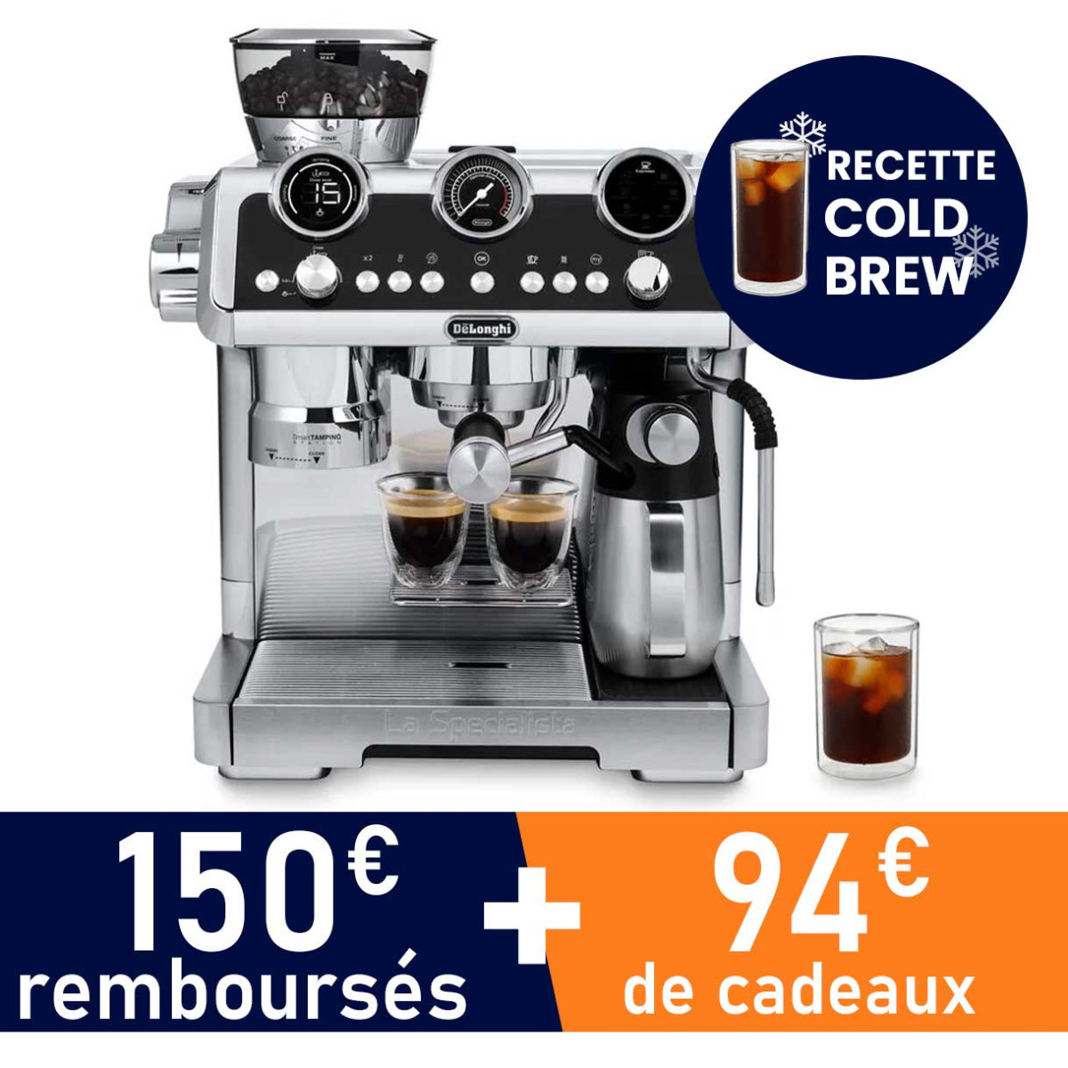 Machine à café Delonghi Dedica Style EC685M / 1300W / Rouge