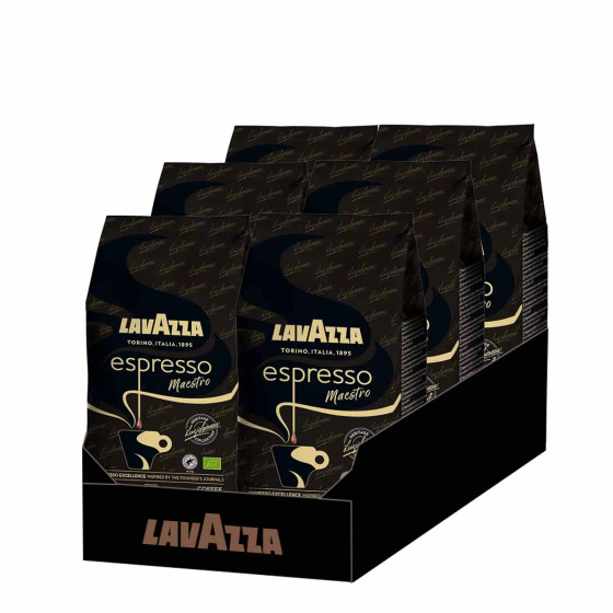 Café en Grains Bio Lavazza Espresso Maestro - 6 paquets - 6 Kg