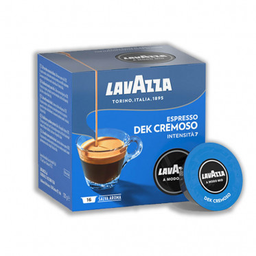 Capsules Lavazza A Modo Mio Décaféiné Espresso Dek Cremoso - 16 boites - 256 capsules