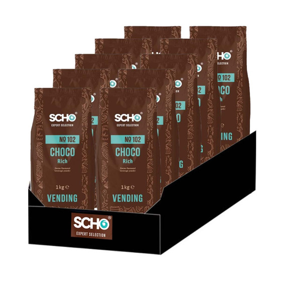 Chocolat Chaud Vending Scho Choco Rich n°102 - 10 paquets - 10 Kg