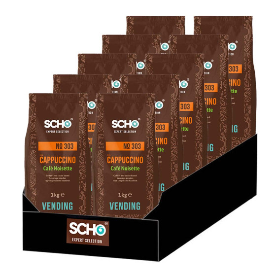 Cappuccino Noisette Vending Scho n°303 - 10 paquets - 10 Kg